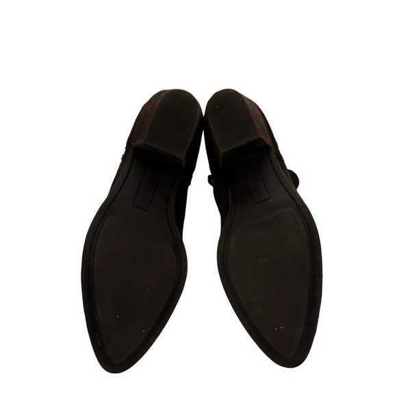 Chocolate suede Frye ankle boots - Picture 6 of 11